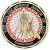 대량 맞춤형 금속 아연 합금 3D 에나멜 기념품 전체 갑옷 God Coin Knight Templar Challenge Coin
