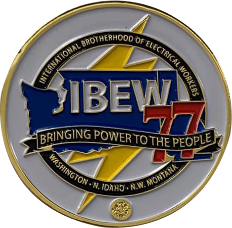 맞춤형 개인화 된 군사 명령 동전 Custom Ibew Challenge Coin