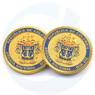 콜롬비아 무장 공화국 해군 표면 함대 군사 챌린지 동전