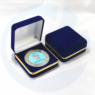 없음 MOQ Factory Direct Customized Customize Gold Coin의 경우 Velvet Box / Coin in Velvet Box의 경우 Velvet / Coin.