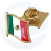 도매 로우 MOQ 금속 전국 멕시코 플래그 라펠 핀 배지 대량 국가 맞춤형 에폭시 멕시코 에나멜 핀