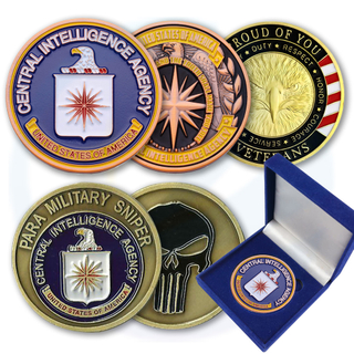 맞춤형 미국 정부 부서 중앙 정보국 챌린지 동전 CIA FBI DEA Challenge Coin
