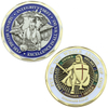 대량 맞춤형 금속 아연 합금 3D 에나멜 기념품 전체 갑옷 God Coin Knight Templar Challenge Coin