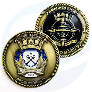 칠레 해군 방패 군사 동전