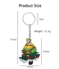 커스텀 크리스마스 만화 키 체인 귀여운 산타 PVC 프로모션 키 체인 크리스마스 선물 펜던트