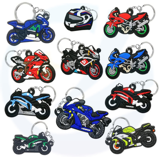 인형 펜던트 만화 애니메이션 사용자 정의 로고 선물 오토바이 양면 PVC 키 체인