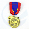 최소 주문 Custom Made Blank Honor Badgal Medal Metal Plated Gold Award Medal 및 Badges