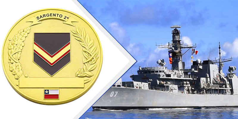 전통에서 통일로 : 칠레 해군 도전 동전 디자인의 상징적 의미