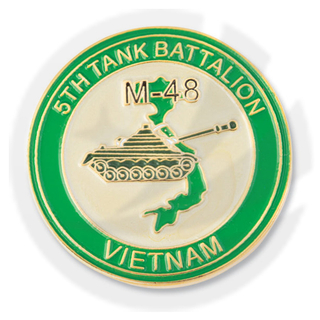 베트남 -5 번째 탱크 대대 핀
